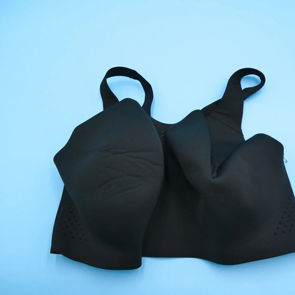 Victoria's Secret Bra Womens 38DDD Incredible Black Wireless‎ Laser Cut Nylon